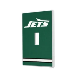 Lighting^New York Jets Stripe Single Toggle Light Switch Plate
