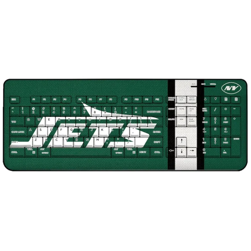 Office Accessories^New York Jets Stripe Wireless Keyboard