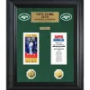 Plaques^New York Jets Super Bowl Ticket And Game Coin Collection Framed