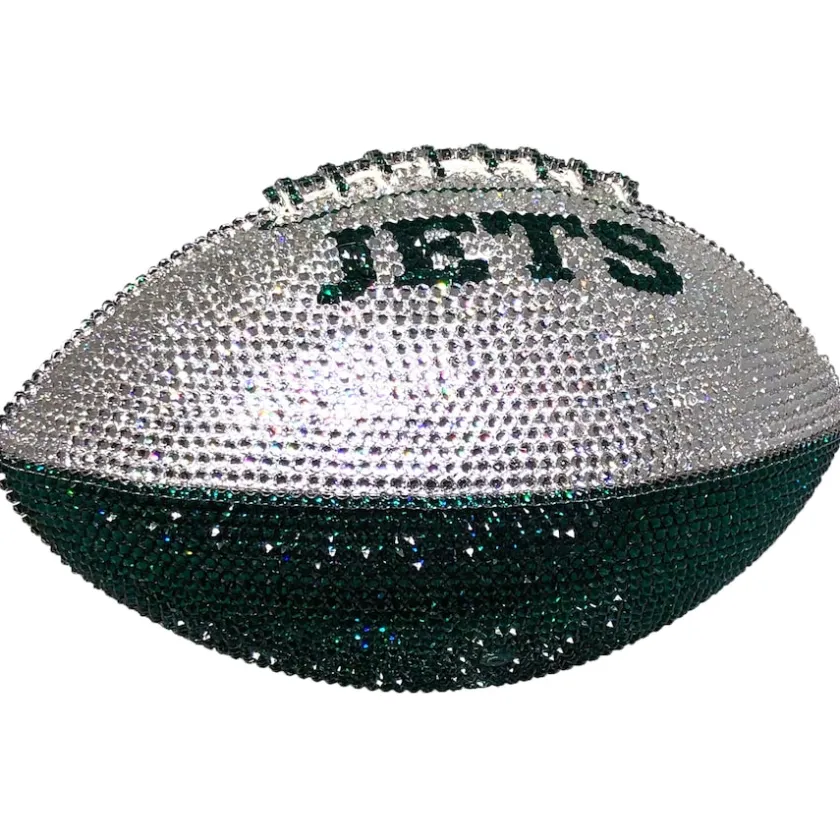 Footballs^New York Jets Swarovski Crystal Football
