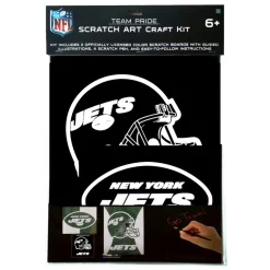 Toys & Games|Toys & Outdoor Games^New York Jets Team Pride Scratch Art Craft Kit