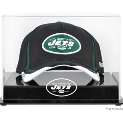 Display Cases^New York Jets Throwback Logo 1998 - 2018 Acrylic Cap Logo Display Case