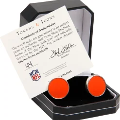 Jewelry|Other Collectibles^New York Jets Tokens & Icons Game-Used Stadium Seat Cuff Links