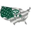 Wall Art|Wall Art^New York Jets USA Flag Cutout Sign
