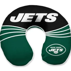 School Supplies|Travel^New York Jets Wave Memory Foam U-Neck Travel Pillow - Green