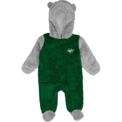 Rompers^New York Jets Newborn & Infant Green Game Nap Teddy Fleece Bunting Full-Zip Sleeper