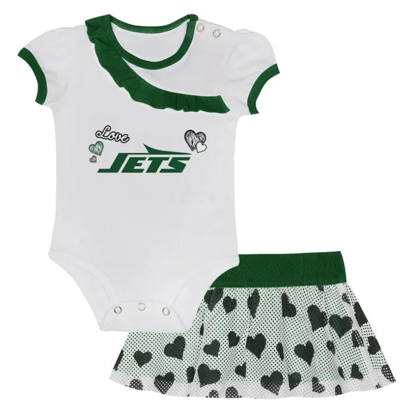 Rompers|Shorts & Pants^New York Jets Newborn & Infant Love My Team Bodysuit & Skirt Set