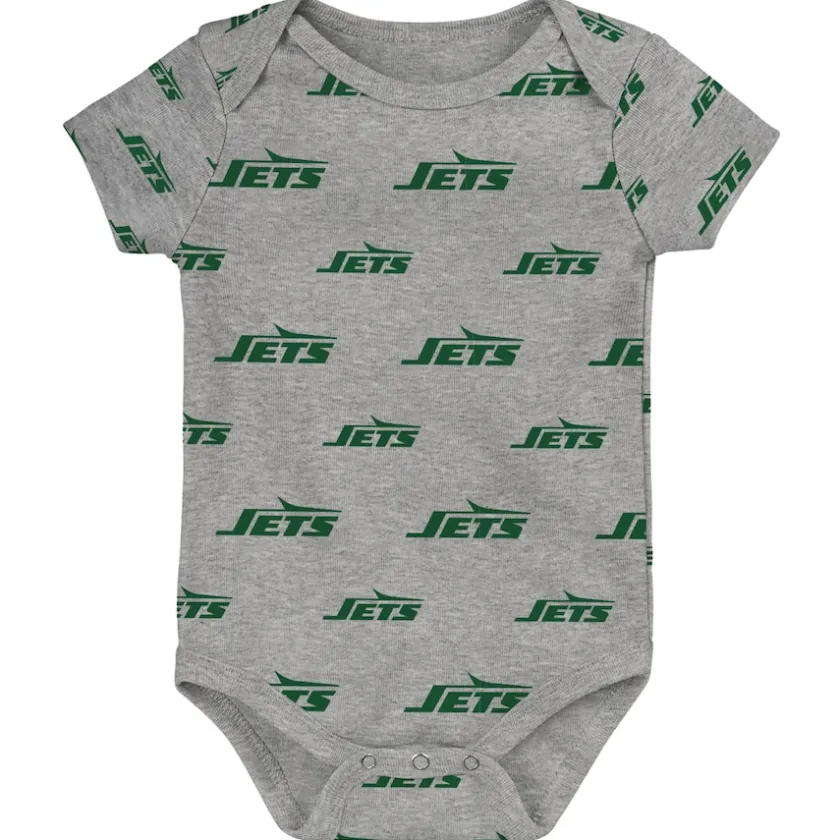 Rompers^New York Jets Newborn & Infant Team Starter 3-Pack Bodysuit Set