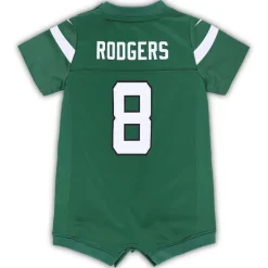 Jerseys|Kids^New York Jets Newborn & Infant Nike Aaron Rodgers Green Game Romper Jersey