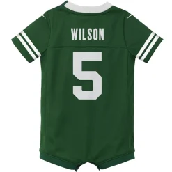 Jerseys|Kids^New York Jets Newborn & Infant Nike Garrett Wilson Legacy Green Game Romper Jersey