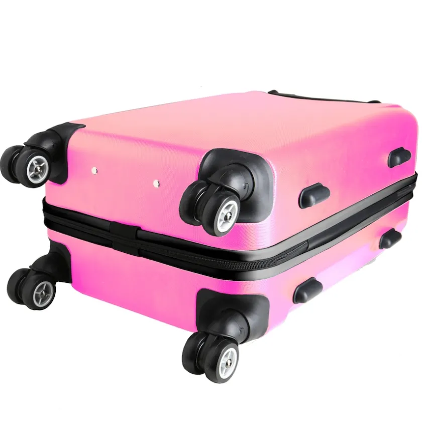 Travel|School Supplies^New York Jets Pink 20" 8-Wheel Hardcase Spinner Carry-On