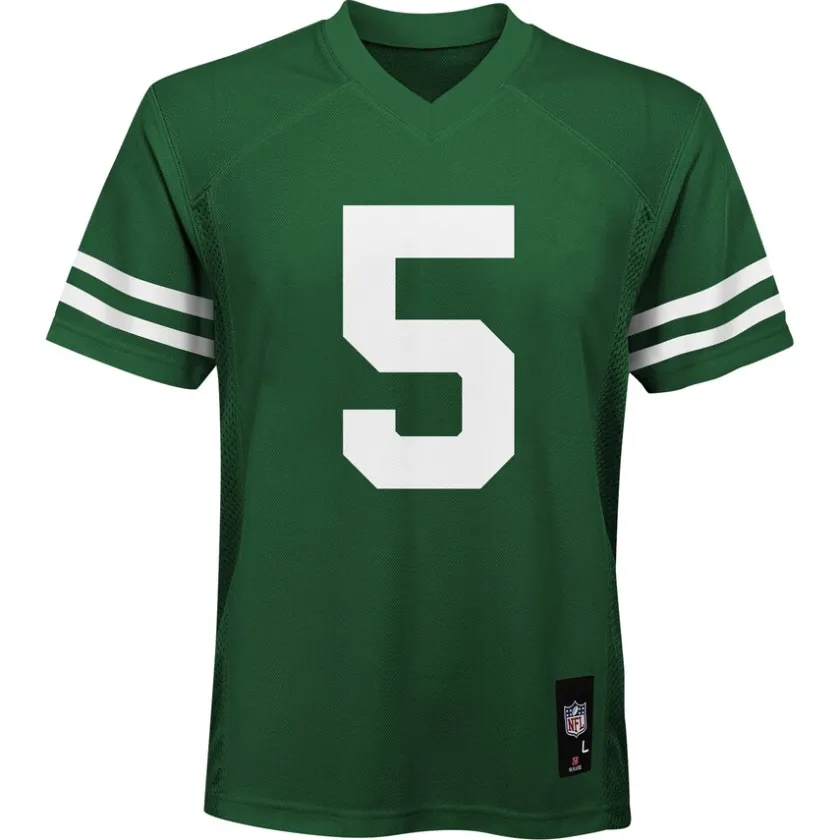 Jerseys|Kids^New York Jets Preschool Garrett Wilson Legend Green Replica Player Jersey