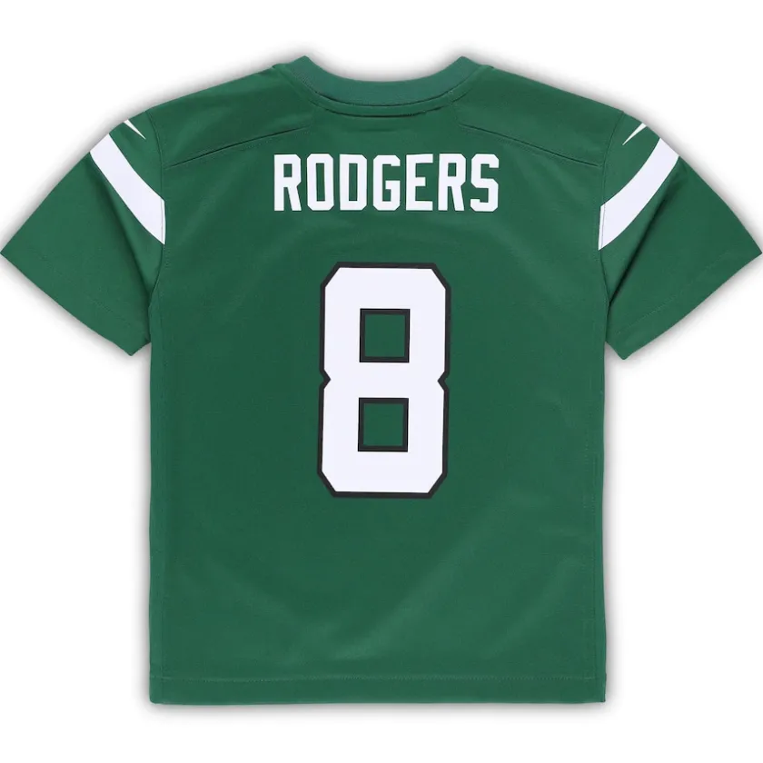 Jerseys|Kids^New York Jets Preschool Nike Aaron Rodgers Gotham Green Game Jersey
