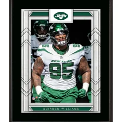 Photos|Plaques^New York Jets Quinnen Williams Framed 10.5" X 13" Sublimated Player Plaque
