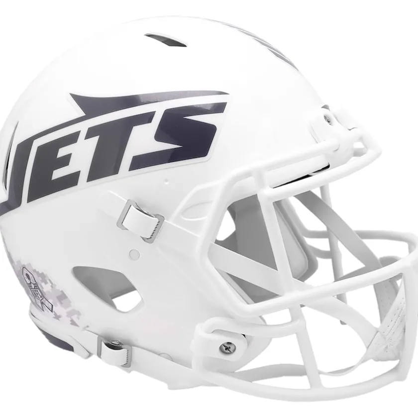 Helmets|Helmets^New York Jets Riddell 2024 Salute To Service Speed Authentic Helmet