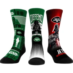 Shoes & Socks|Shoes & Socks^New York Jets Rock Em Socks Stormtrooper & Darth Vader Three-Pack Star Wars Crew Socks Set