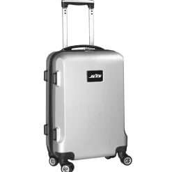 Travel|School Supplies^New York Jets Silver 20" 8-Wheel Hardcase Spinner Carry-On