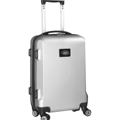 Travel|School Supplies^New York Jets Silver 20" 8-Wheel Hardcase Spinner Carry-On