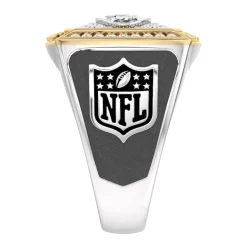 Accessories|Jewelry^New York Jets True Fan 1/2 CTTW Diamond Two-Tone Yellow Gold And Sterling Silver Ring