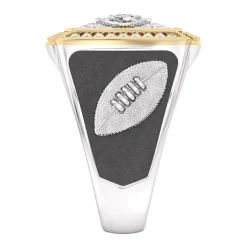 Accessories|Jewelry^New York Jets True Fan 1/2 CTTW Diamond Two-Tone Yellow Gold And Sterling Silver Ring