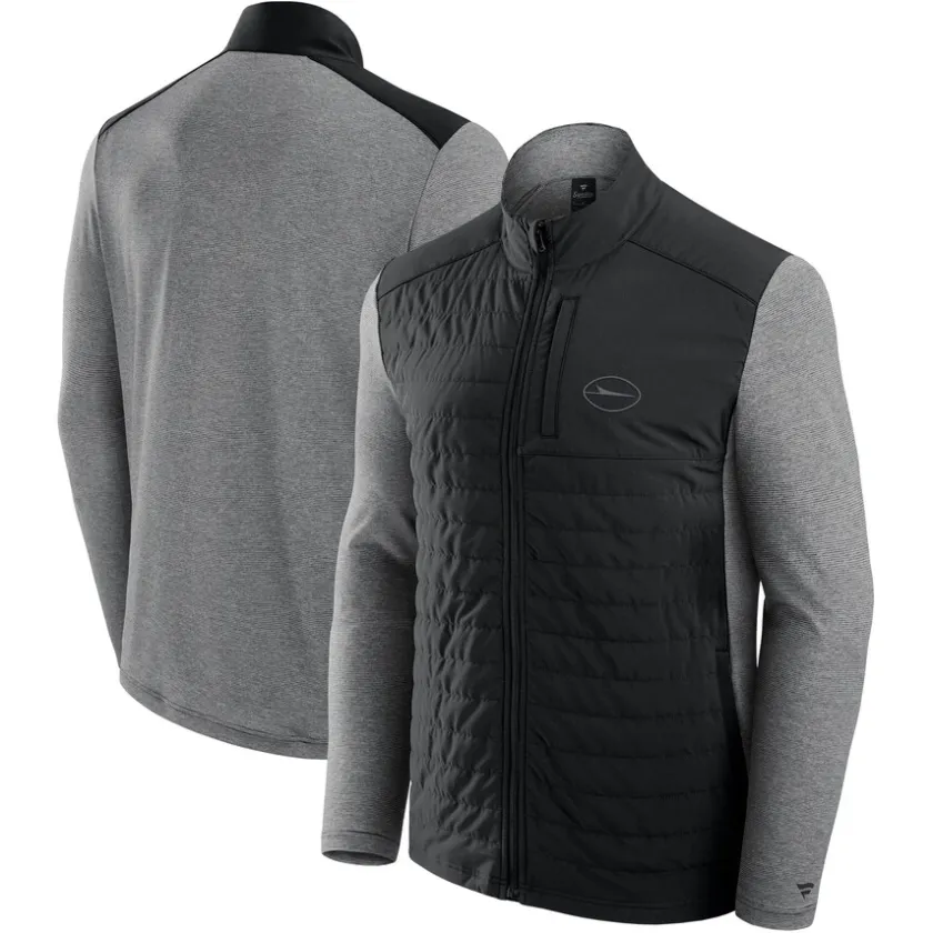 Jackets|Jackets^New York Jets Unisex Fanatics Black/Heather Gray Tonal Full-Zip Jacket