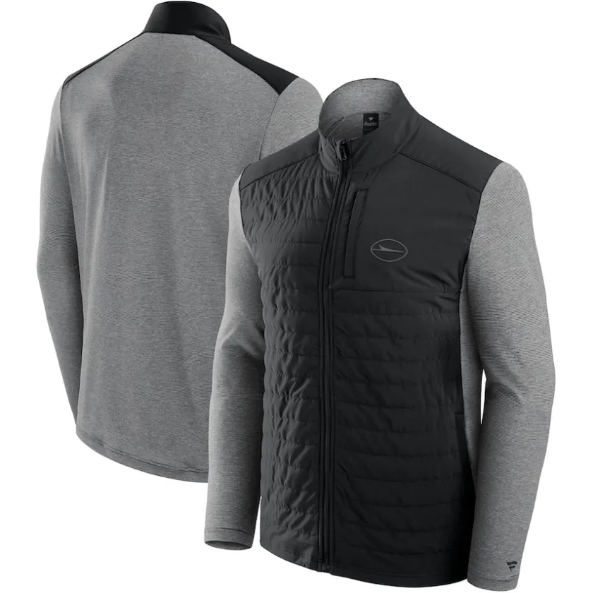 Jackets|Jackets^New York Jets Unisex Fanatics Black/Heather Gray Tonal Full-Zip Jacket