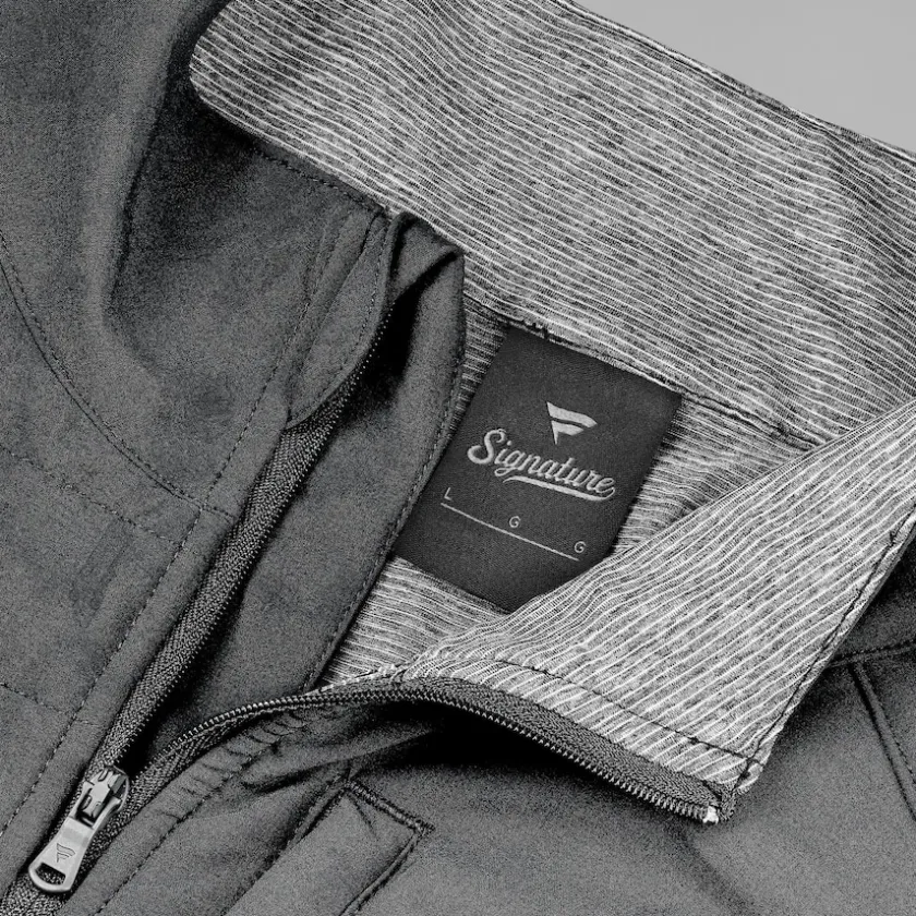 Jackets|Jackets^New York Jets Unisex Fanatics Black/Heather Gray Tonal Full-Zip Jacket