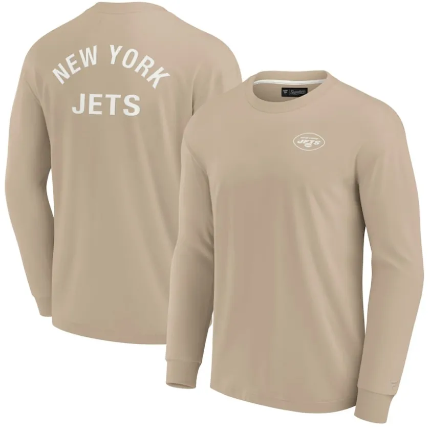T-Shirts|Men^New York Jets Unisex Fanatics Khaki Elements Super Soft Long Sleeve T-Shirt