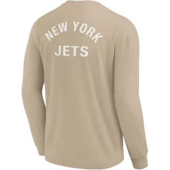 T-Shirts|Men^New York Jets Unisex Fanatics Khaki Elements Super Soft Long Sleeve T-Shirt