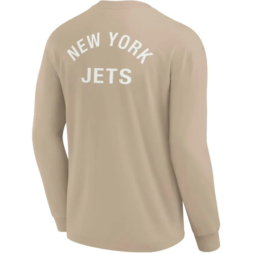 T-Shirts|Men^New York Jets Unisex Fanatics Khaki Elements Super Soft Long Sleeve T-Shirt