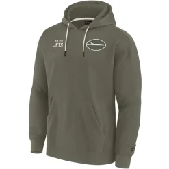 Sweatshirts & Fleece|Men^New York Jets Unisex Fanatics Olive Elements Super Soft Fleece Pullover Hoodie