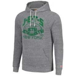 Sweatshirts & Fleece|Men^New York Jets Unisex Homage Gray Hyperlocal Raglan Pullover Hoodie