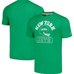 T-Shirts|Women^New York Jets Unisex Homage Green Helmet Tri-Blend T-Shirt