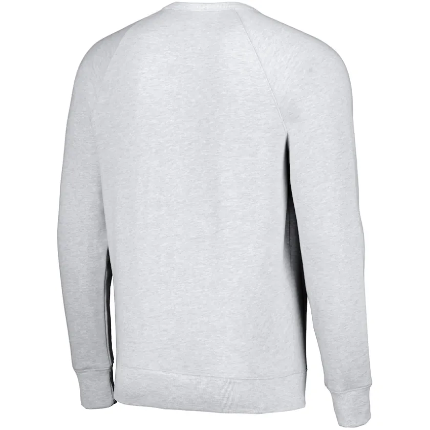 Sweatshirts & Fleece|Men^New York Jets Unisex Homage White Crest Tri-Blend Crewneck Pullover Sweatshirt
