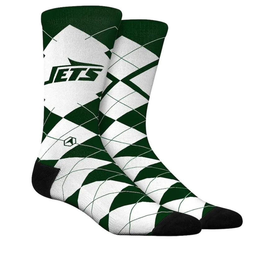 Shoes & Socks|Shoes & Socks^New York Jets Unisex Rock Em Socks Argyle Knitted Dress Socks