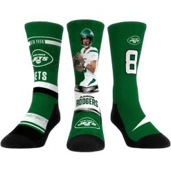 Shoes & Socks|Shoes & Socks^New York Jets Unisex Rock Em Socks Aaron Rodgers 3-Pack Crew Sock Set