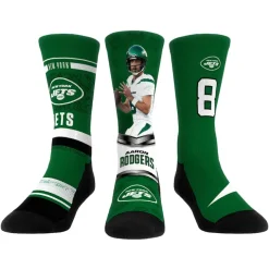 Shoes & Socks|Shoes & Socks^New York Jets Unisex Rock Em Socks Aaron Rodgers 3-Pack Crew Sock Set