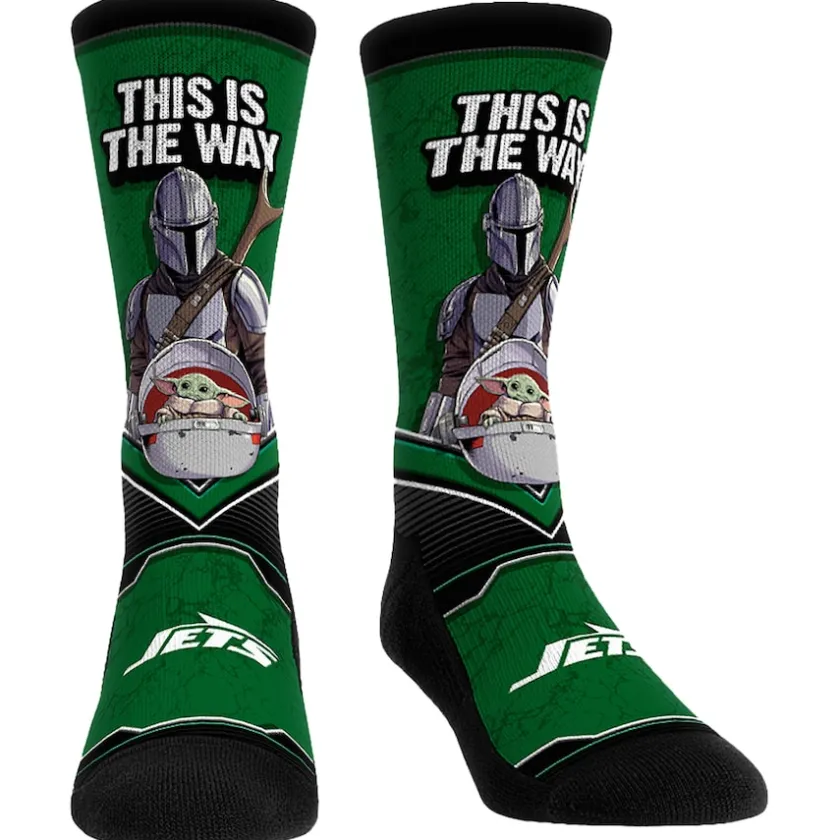 Shoes & Socks|Shoes & Socks^New York Jets Unisex Rock Em Socks 3-Pack Mandalorian Crew Socks