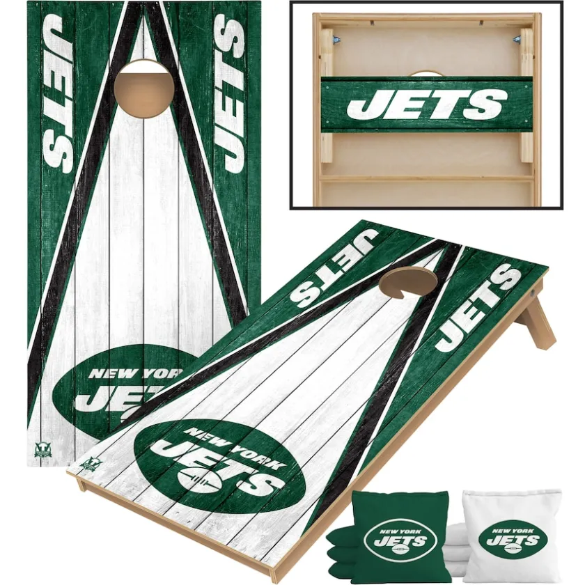 Toys & Outdoor Games|Toys & Games^New York Jets Victory Tailgate 2' X 4' Tournament Cornhole Board Set