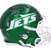 Autographed Items|Helmets^New York Jets Vinny Testaverde Autographed Riddell Speed Authentic Helmet With Monday Night Miracle Inscriptions - Limited Edition Of 12