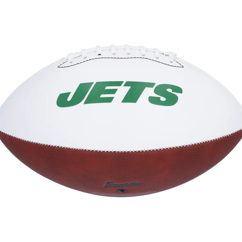 Autographed Items|Footballs^New York Jets Vinny Testaverde Autographed Franklin White Panel Football