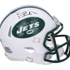 Autographed Items|Helmets^New York Jets Vinny Testaverde Autographed Riddell Throwback 1998-2018 Speed Mini Helmet