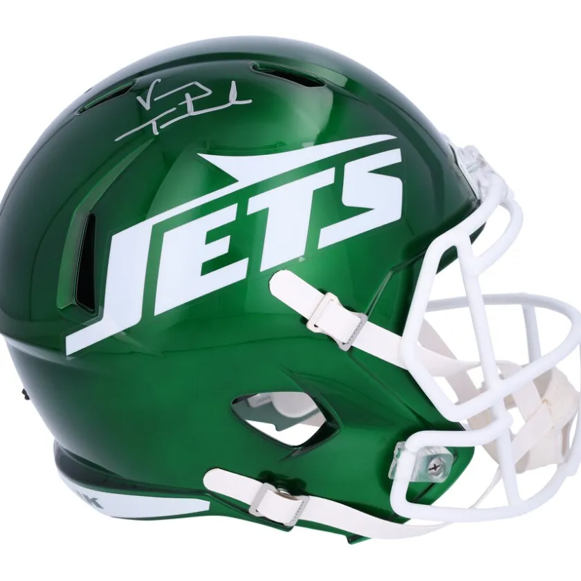 Autographed Items|Helmets^New York Jets Vinny Testaverde Autographed Riddell Speed Replica Helmet