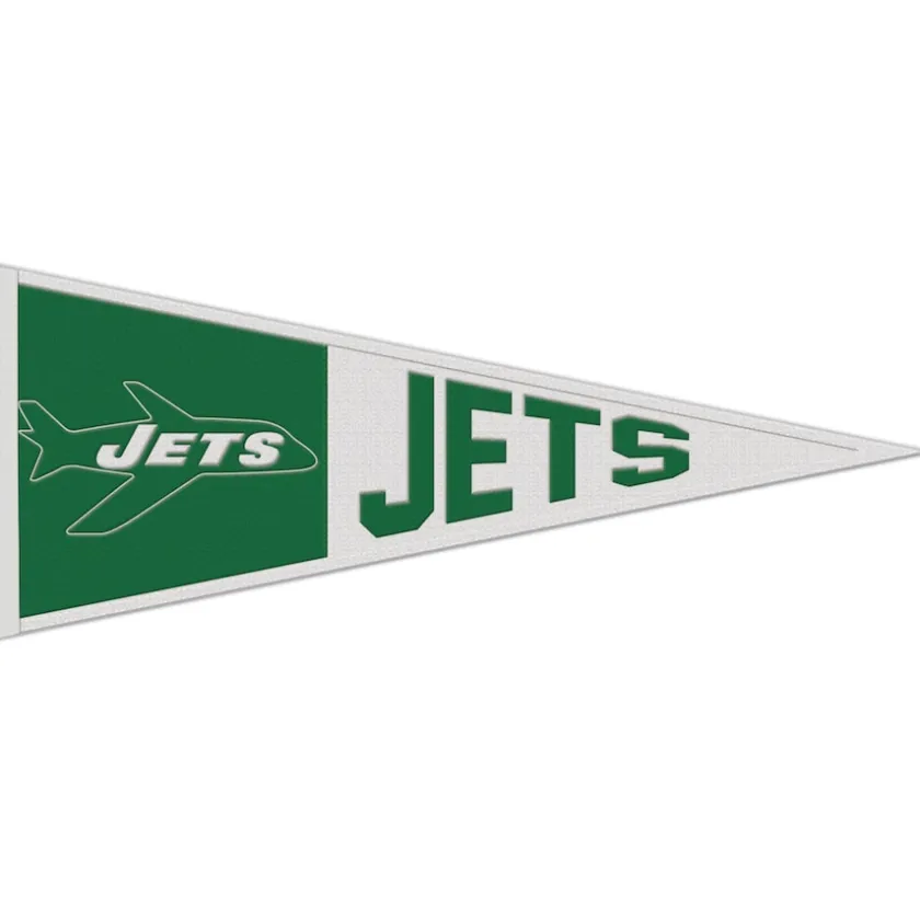 Wall Art^New York Jets WinCraft 13" X 32" Retro Logo Pennant