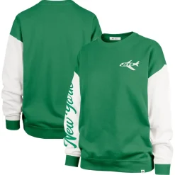 Sweatshirts & Fleece|Women^New York Jets Women's '47 Green Double Header Rise Andie Pullover Sweatshirt