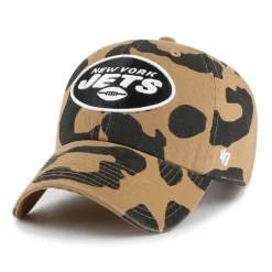 Hats|Women^New York Jets Women's '47 Tan Rosette Clean Up Adjustable Hat