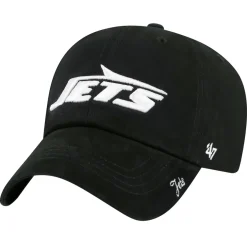 Hats|Women^New York Jets Women's '47 Black Miata Clean Up Adjustable Hat
