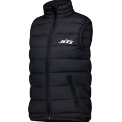 Jackets^New York Jets Women's Dunbrooke Black Alberta Full-Zip Vest