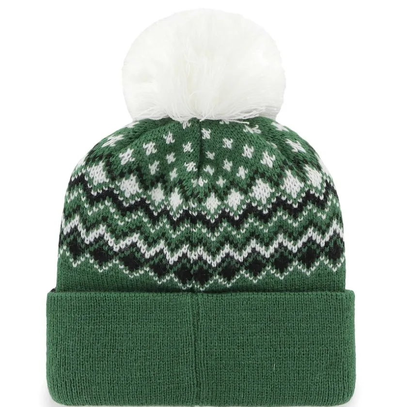 Hats|Women^New York Jets Women's '47 Green Elsa Cuffed Knit Hat With Pom