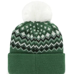 Hats|Women^New York Jets Women's '47 Green Elsa Cuffed Pom Knit With Hat